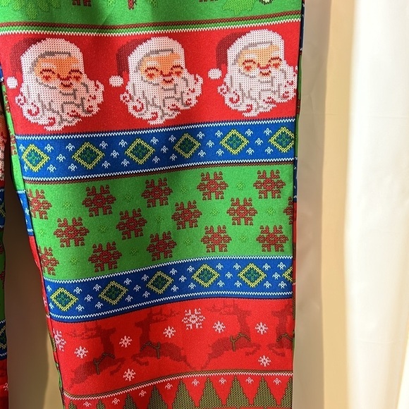 Christmas pants Dec 25th costume size men’s Large festive party trousers holiday - Picture 6 of 10